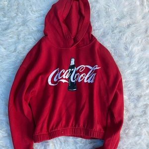 Coca Cola cropped hoodie